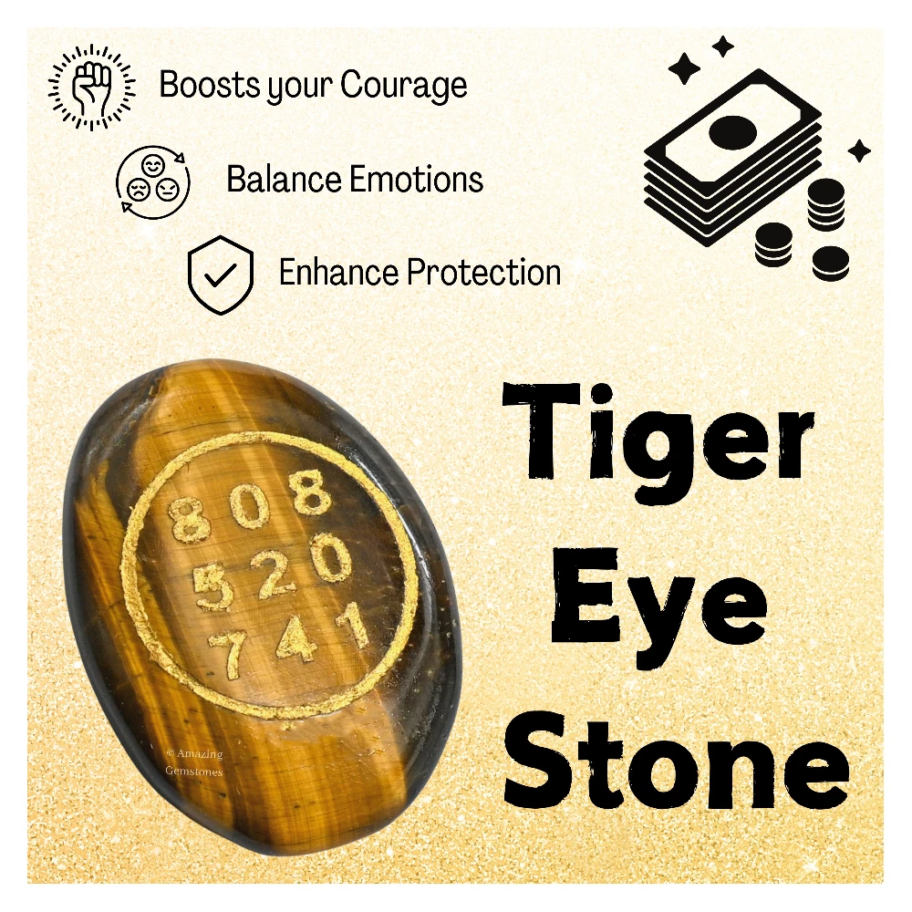 Tiger Eye Zibu Stone (Oval)