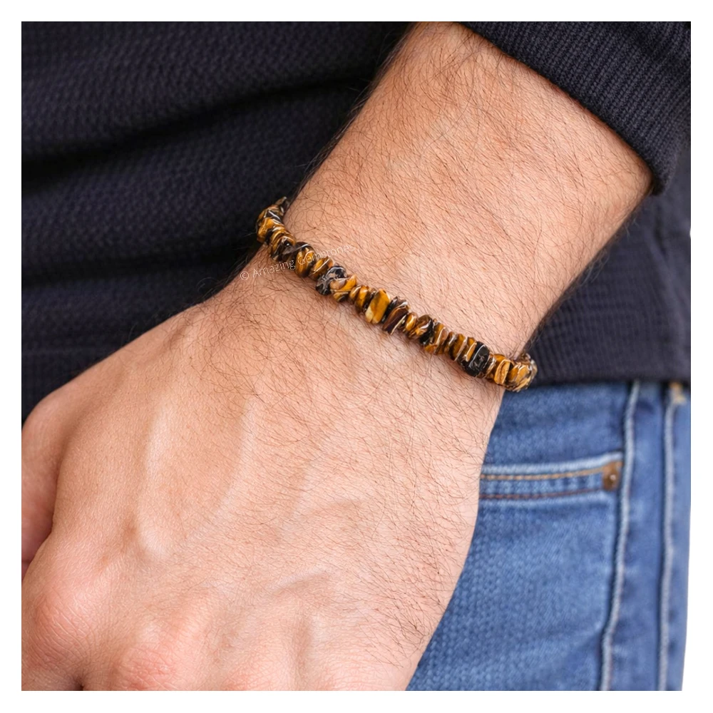 Tiger Eye Chips Bracelet