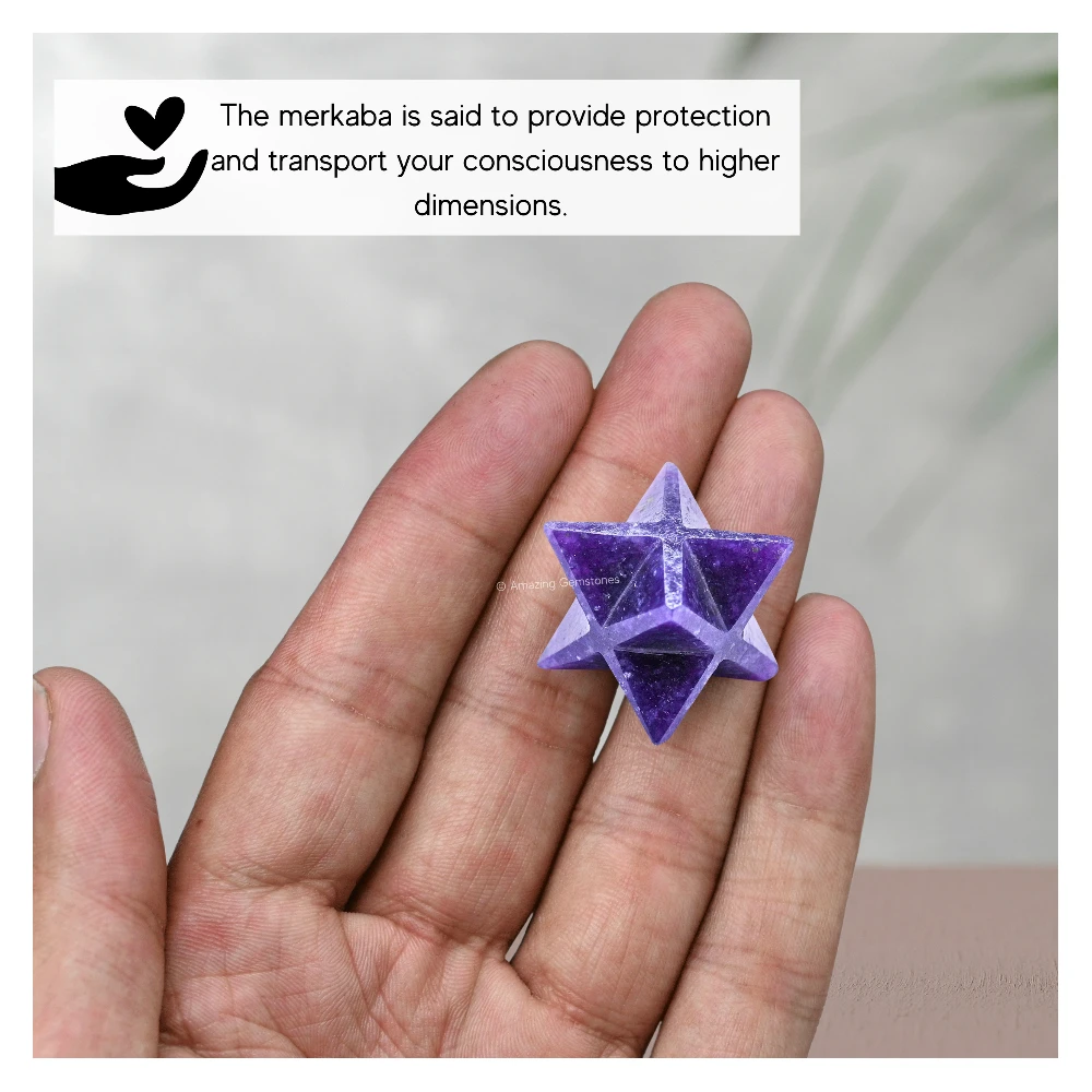 Lepidolite Merkaba (15-20 mm)