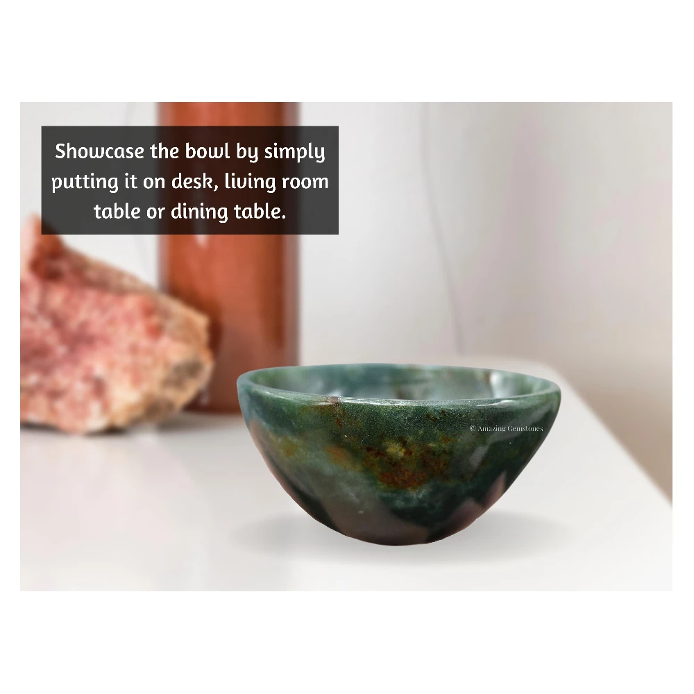 Bloodstone Crystal Bowl - 2 Inch