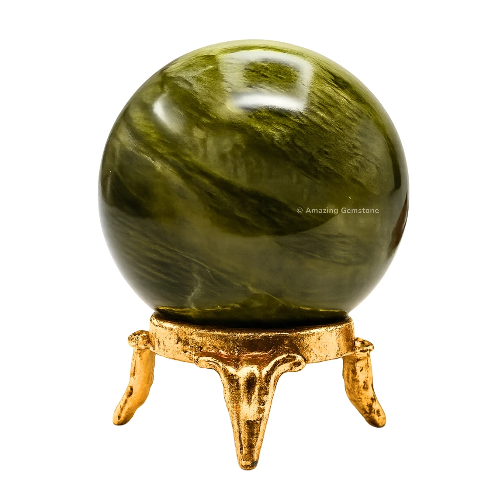 Vesuvianite Sphere (1.5 Inch)
