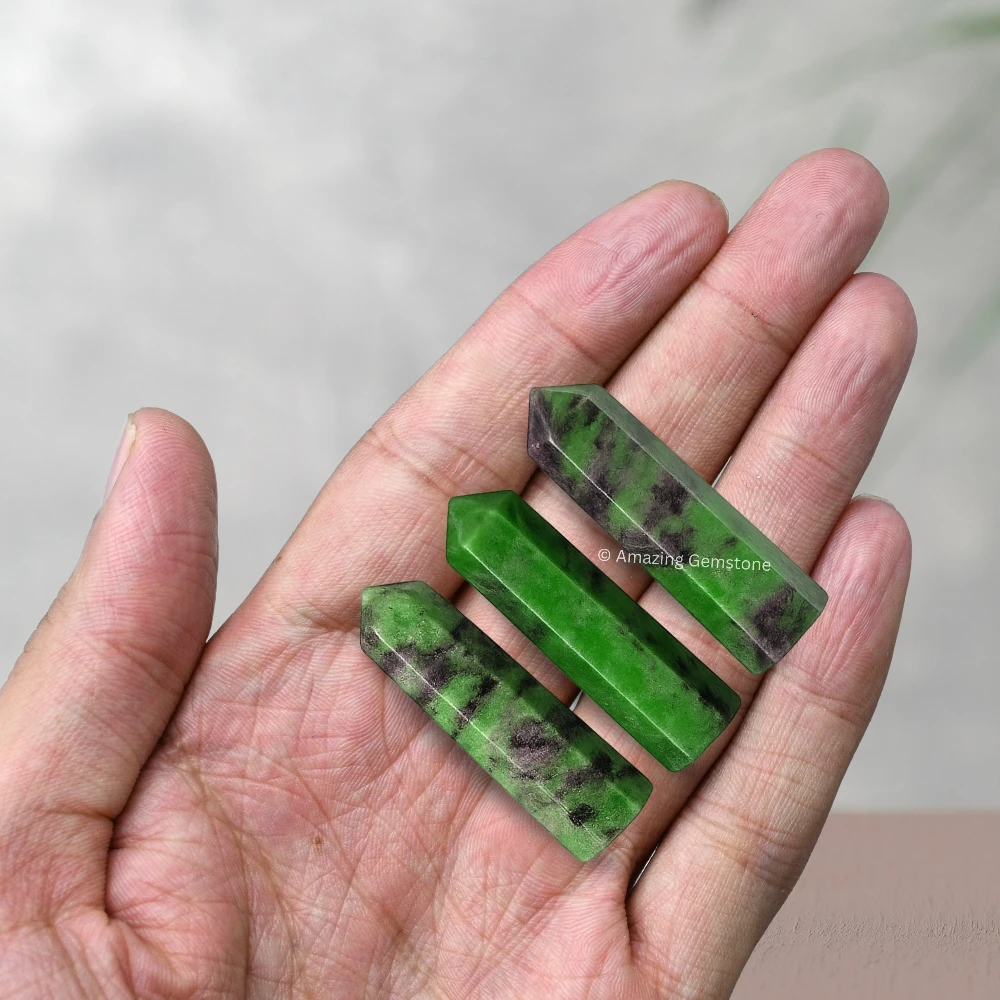 Ruby Zoisite Pencil Points (Set of 3)