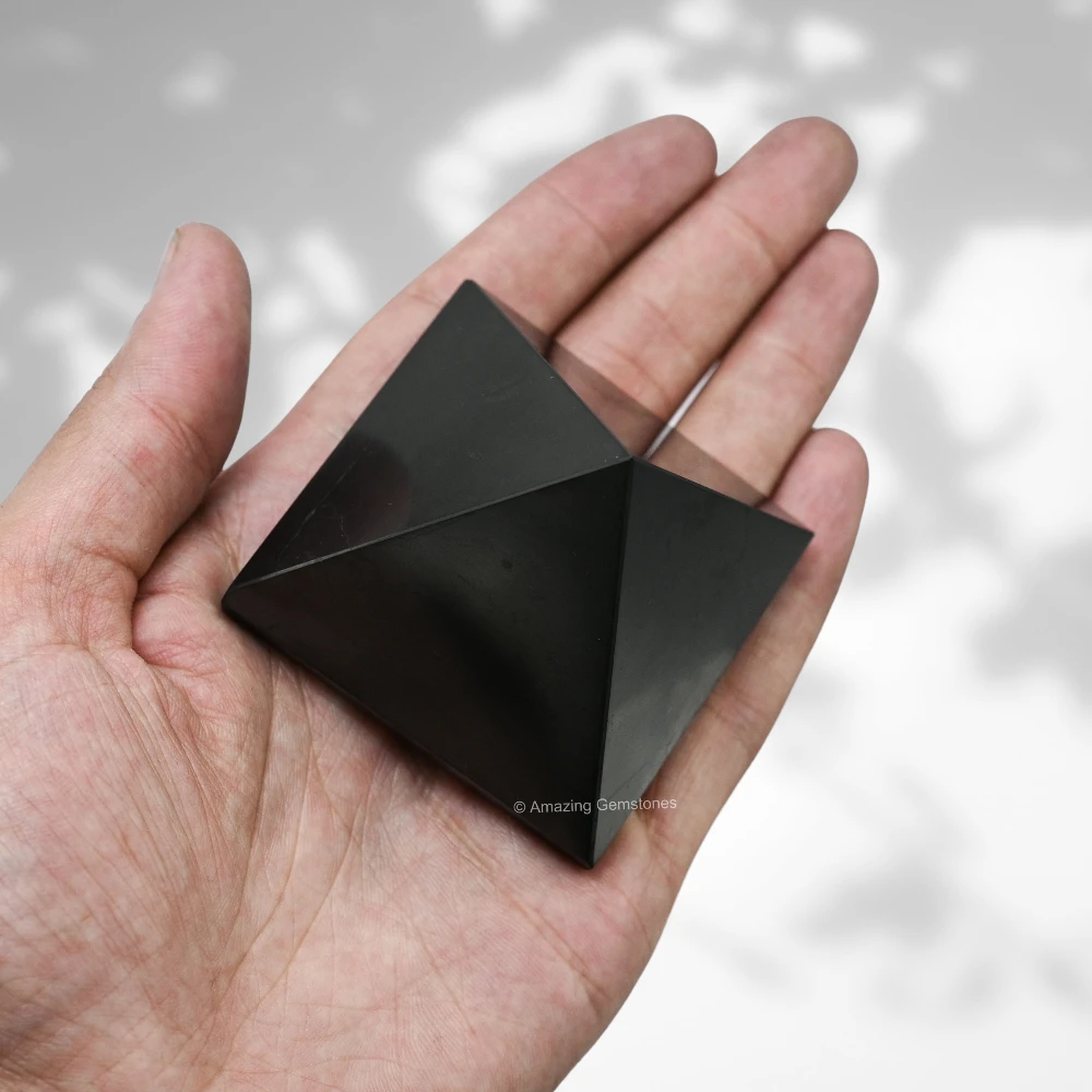 Shungite Pyramid (55-60 mm)