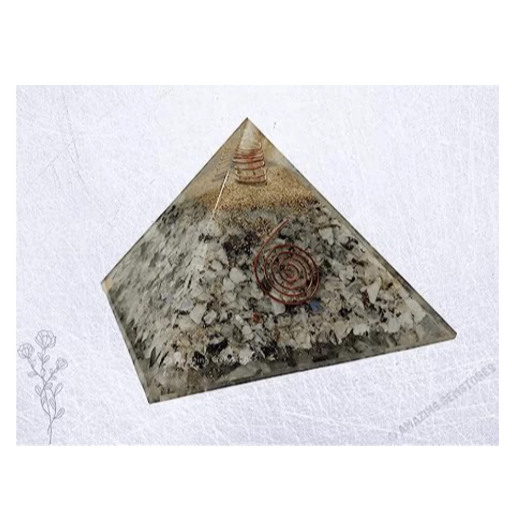 Rainbow Moonstone Orgone Pyramid (Extra Large)