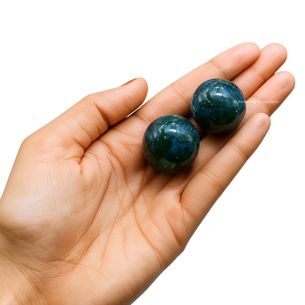 Moss Agate Sphere (1 Inch)