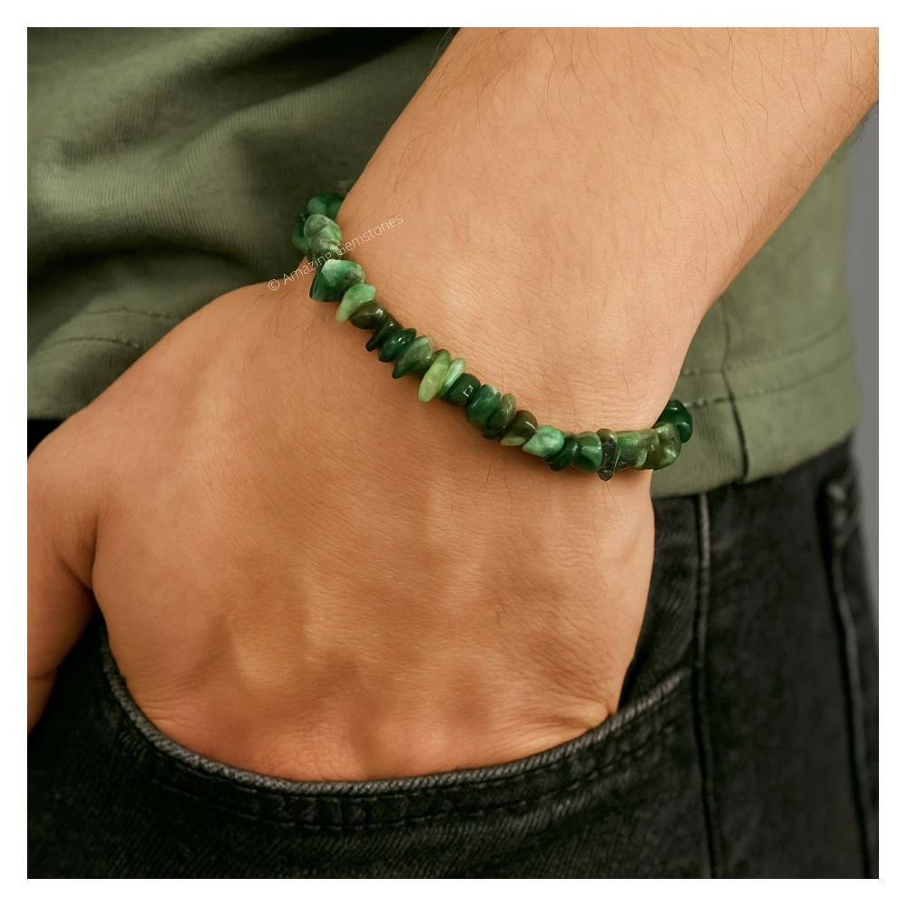 Emerald Chips Bracelet