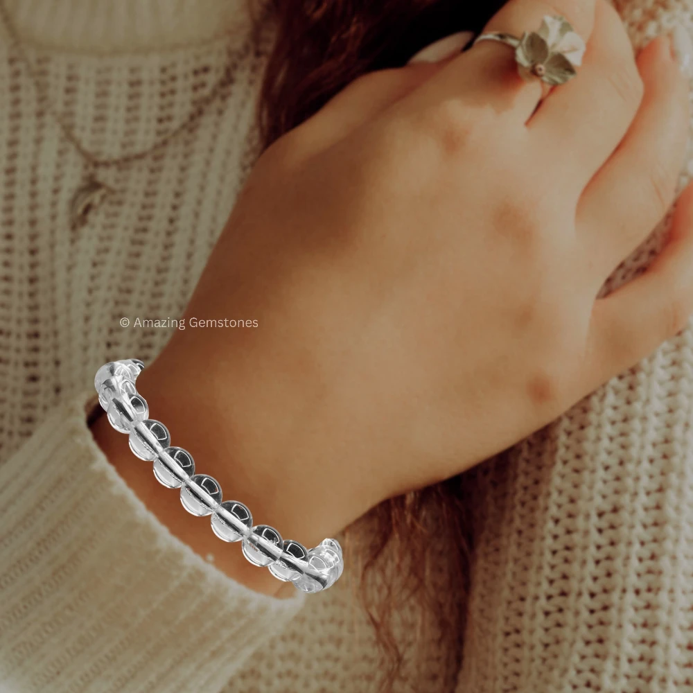 Clear Quartz Bracelet (Adjustable)