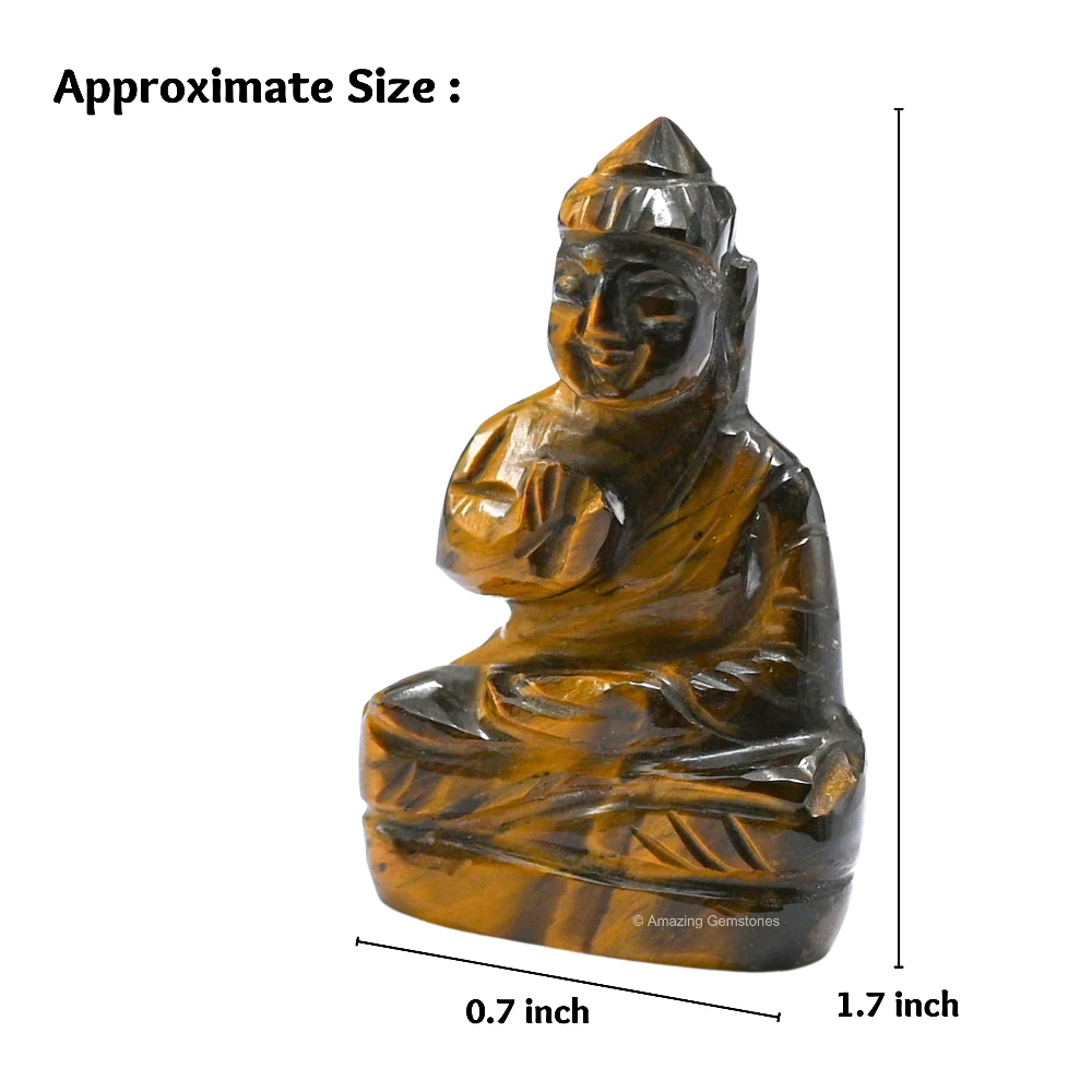 Tiger Eye Buddha Statue
