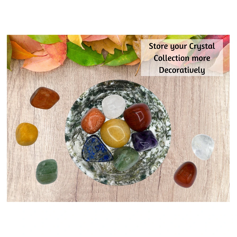 Tree Agate Crystal Bowl - 2 Inch