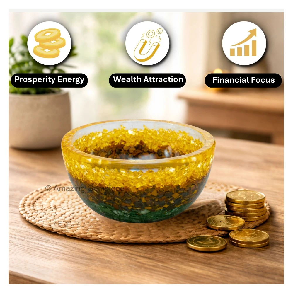 Dhanyog Crystal Orgone Bowl (2 Inch)