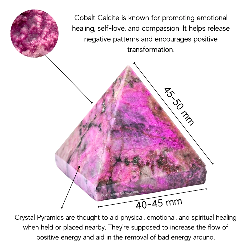 Cobalt Calcite Pyramid (2 Inch)