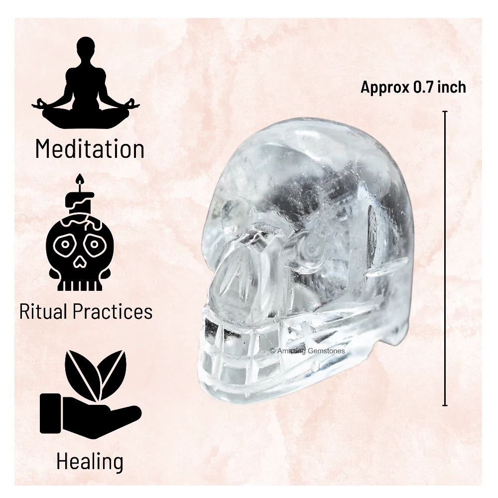 Clear Quartz Skull