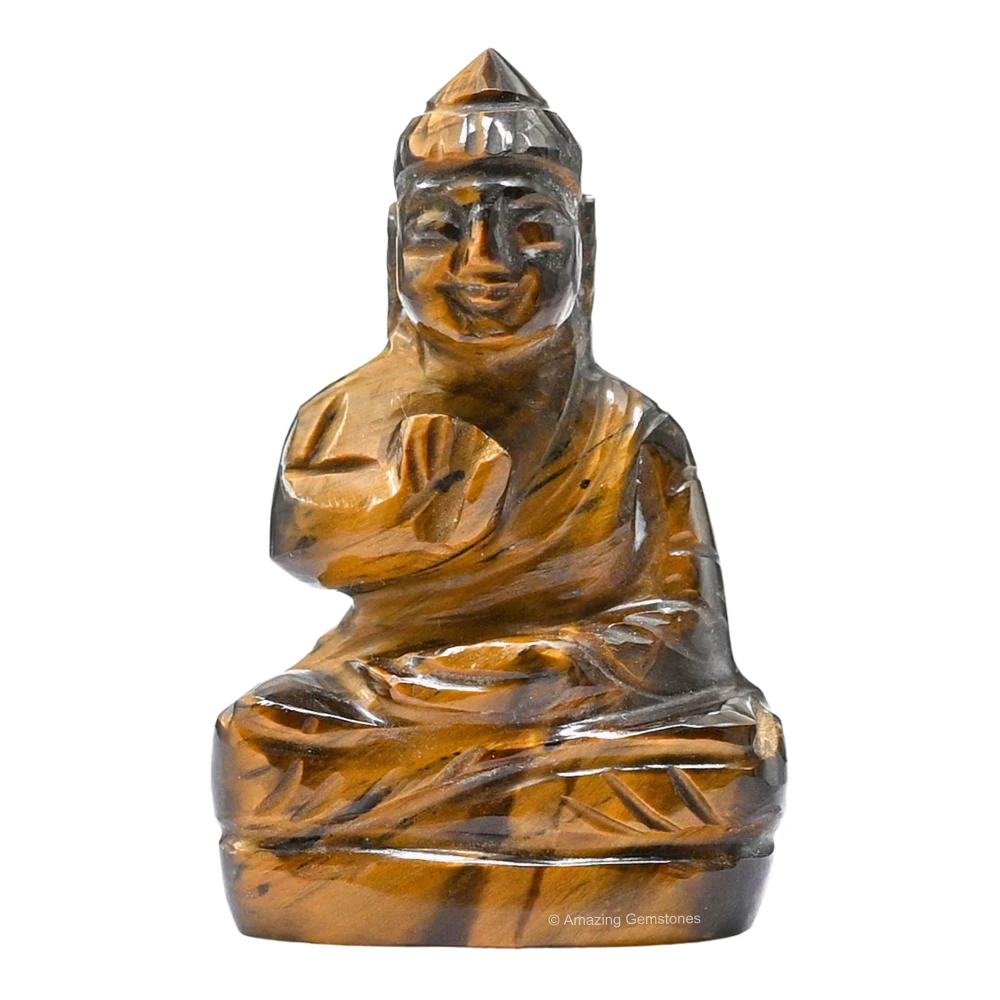 Tiger Eye Buddha Statue