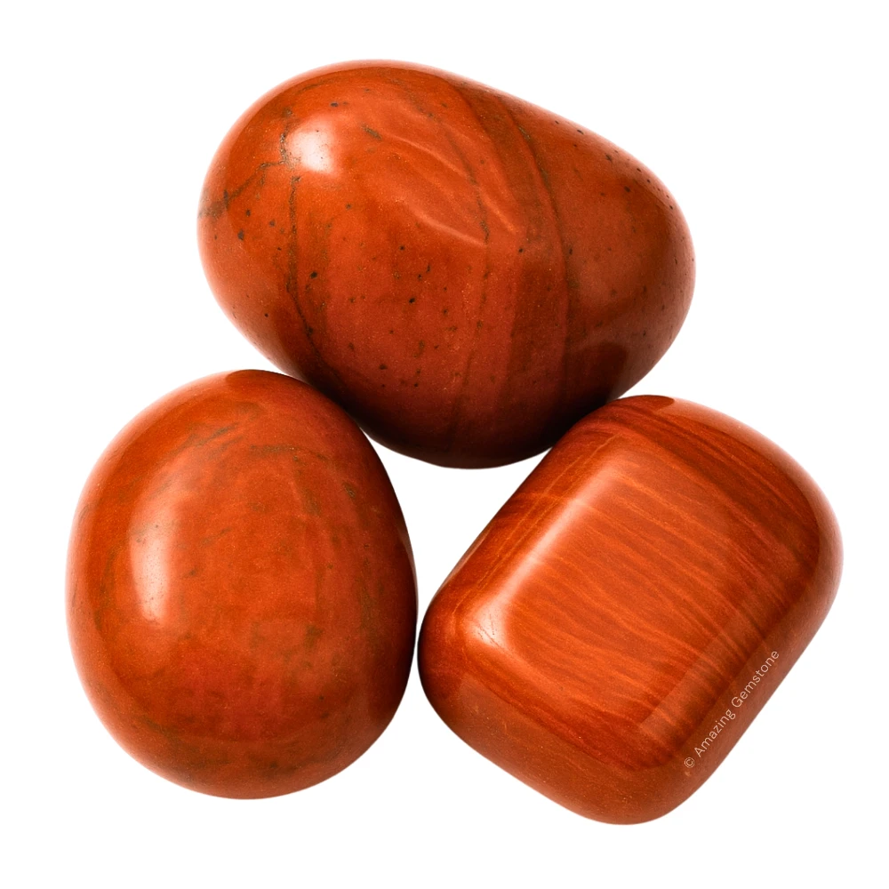 Tumbled Red Jasper Crystals Stones (1 oz)