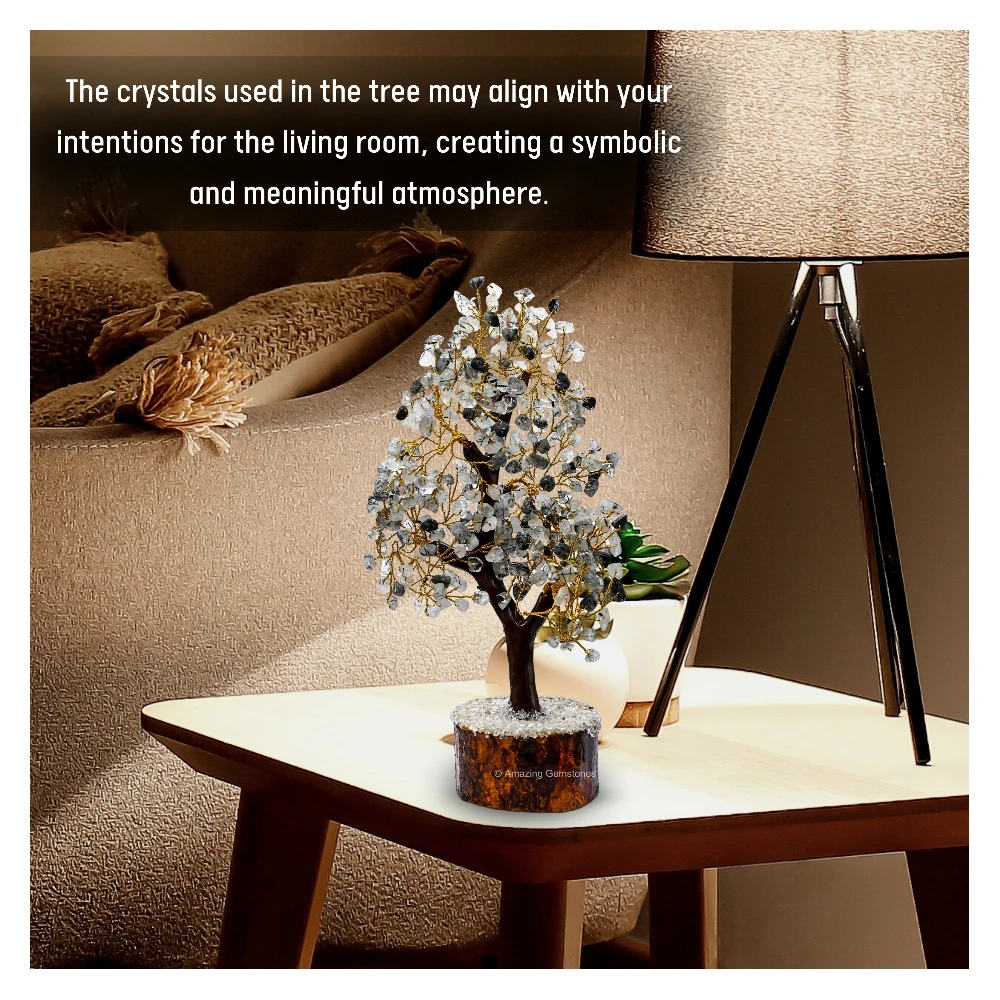 Black Rutilated Quartz Tree (200 Beads)