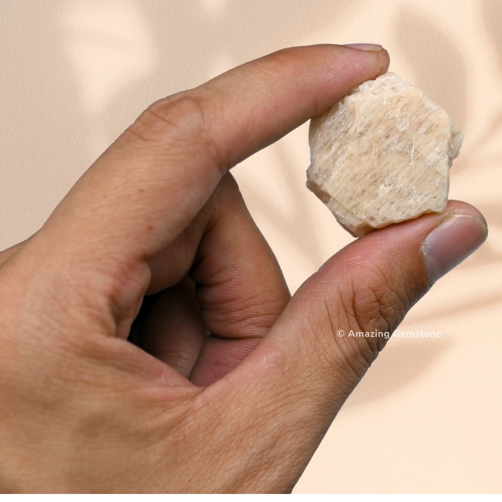 Cream Moonstone Raw Crystals (5 Pieces)