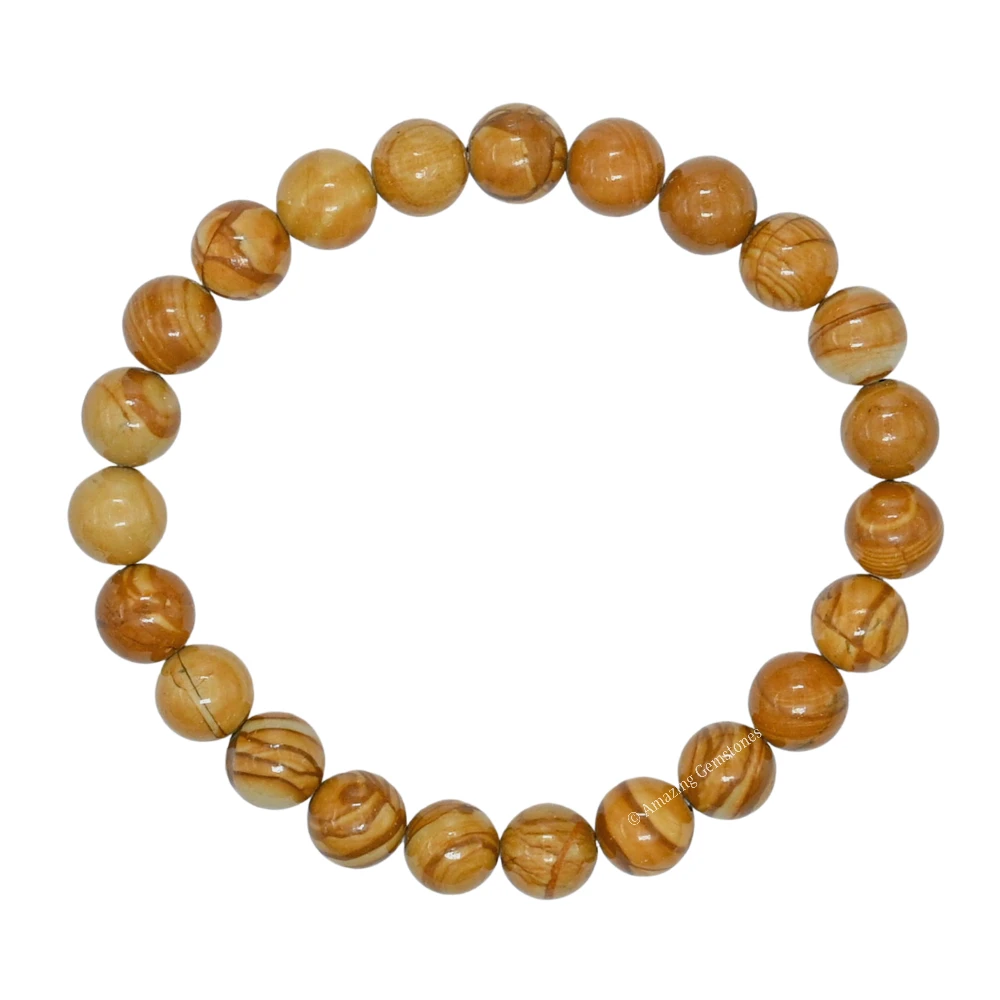 Yellow Jasper Bracelet (Strechable)