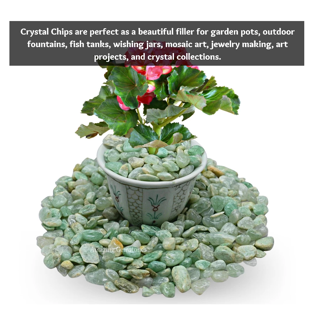 Light Green Aventurine Chips (1LB)