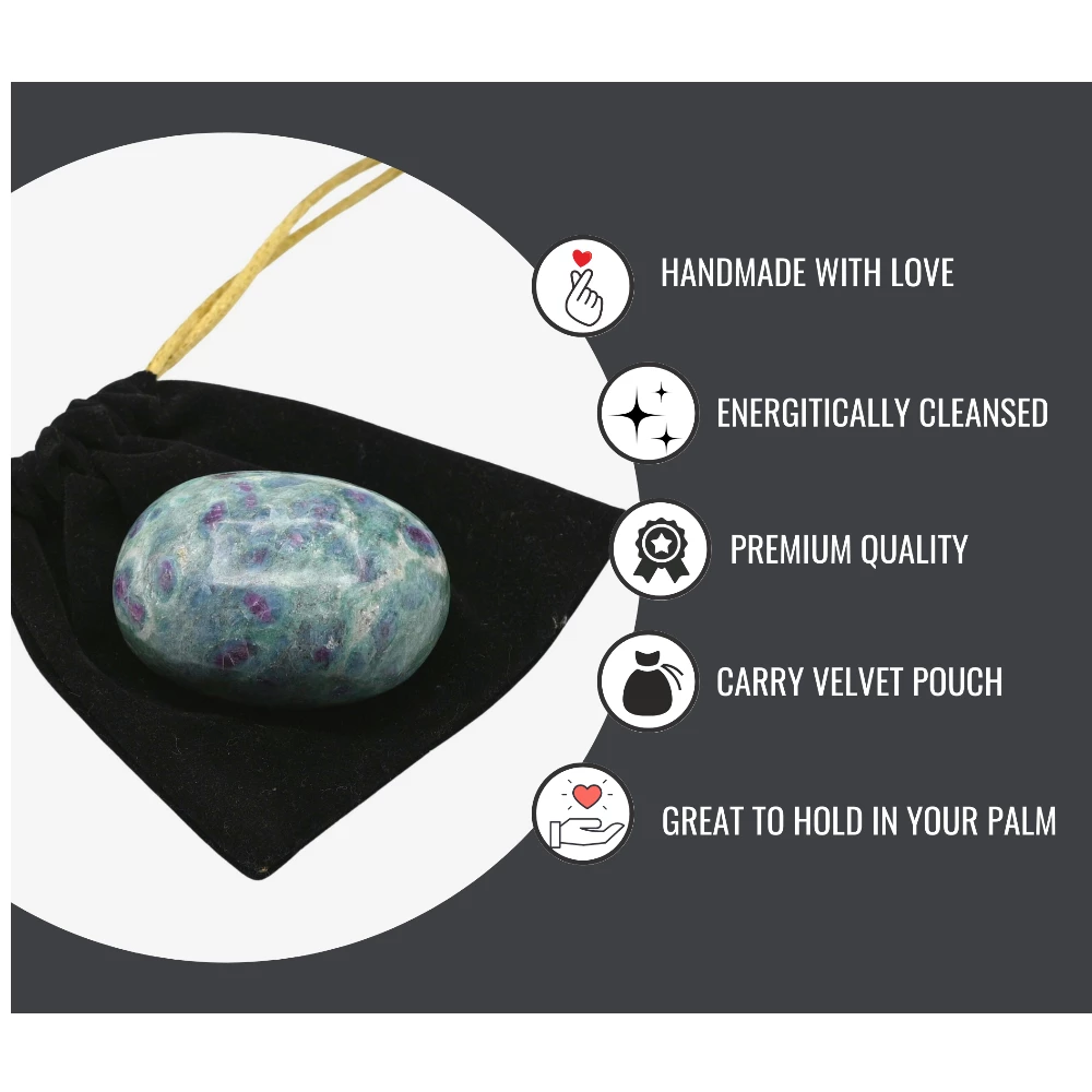 Ruby Zoisite Palm Stone (Large)