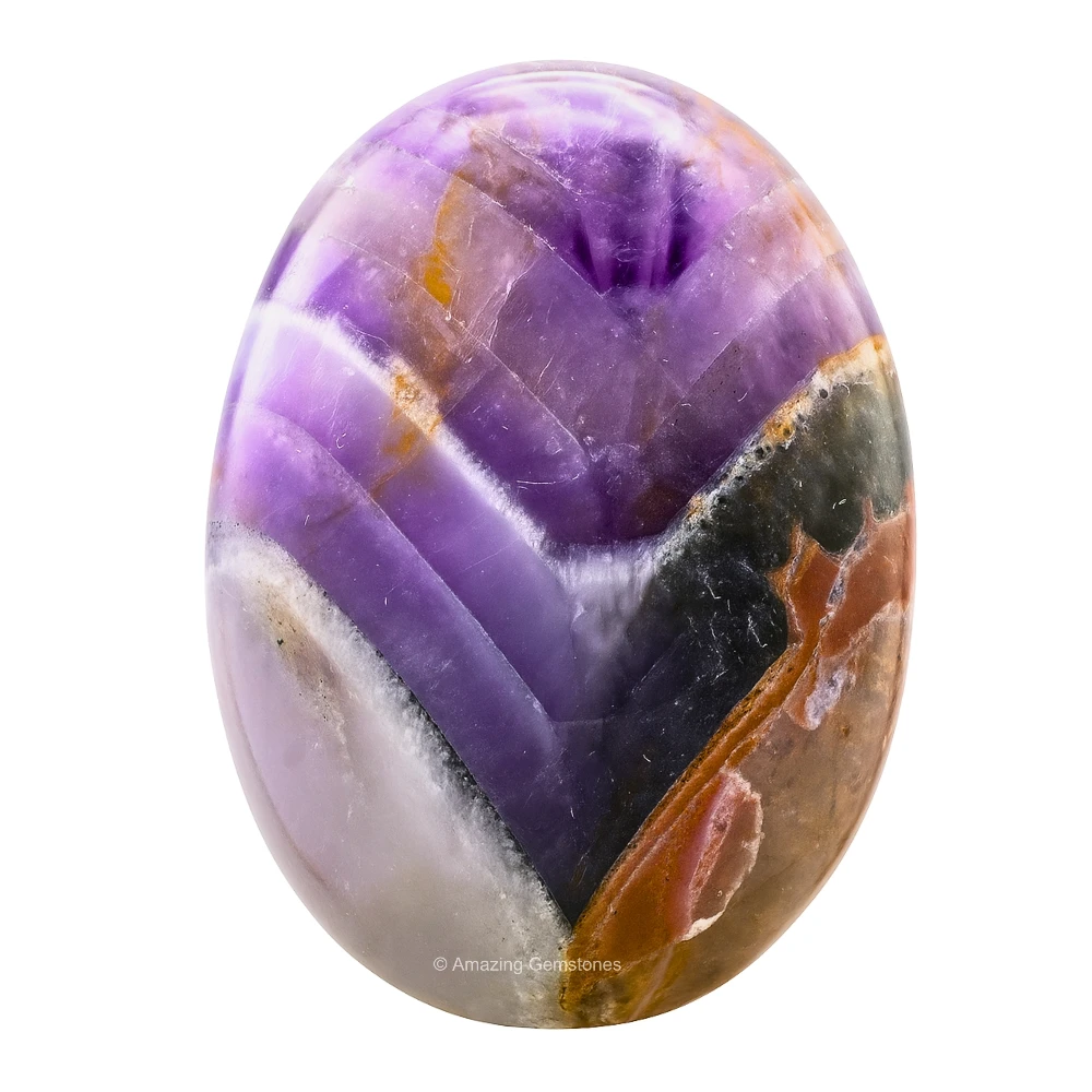 Amethyst Chevron Palm Stone