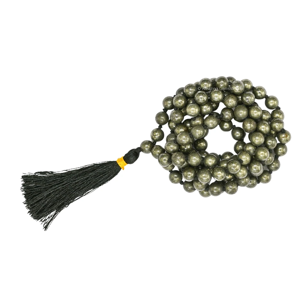 Pyrite Mala (Knotted)