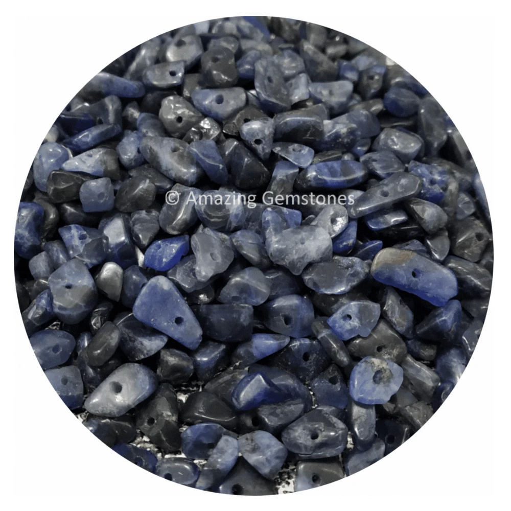 Sodalite Chips - Pre Drilled