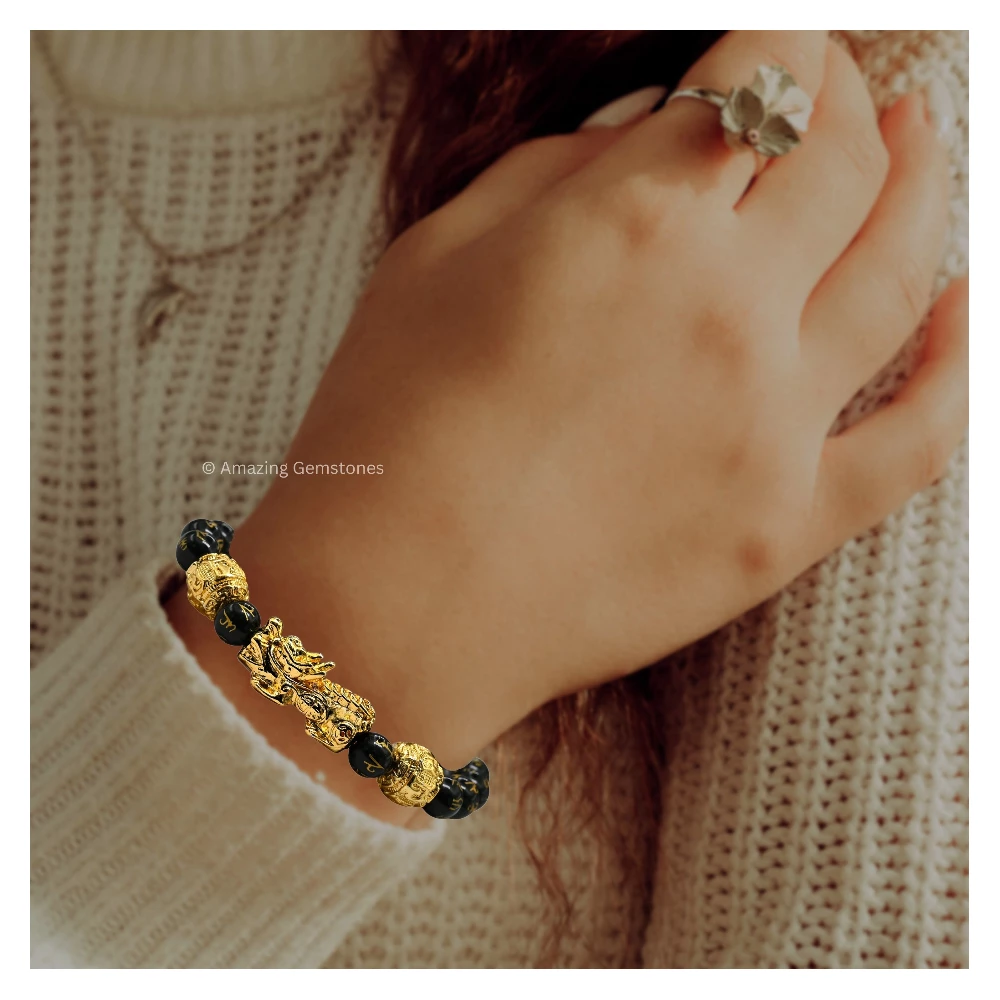 Feng Shui Bracelet Black Obsidian (Adjustable)