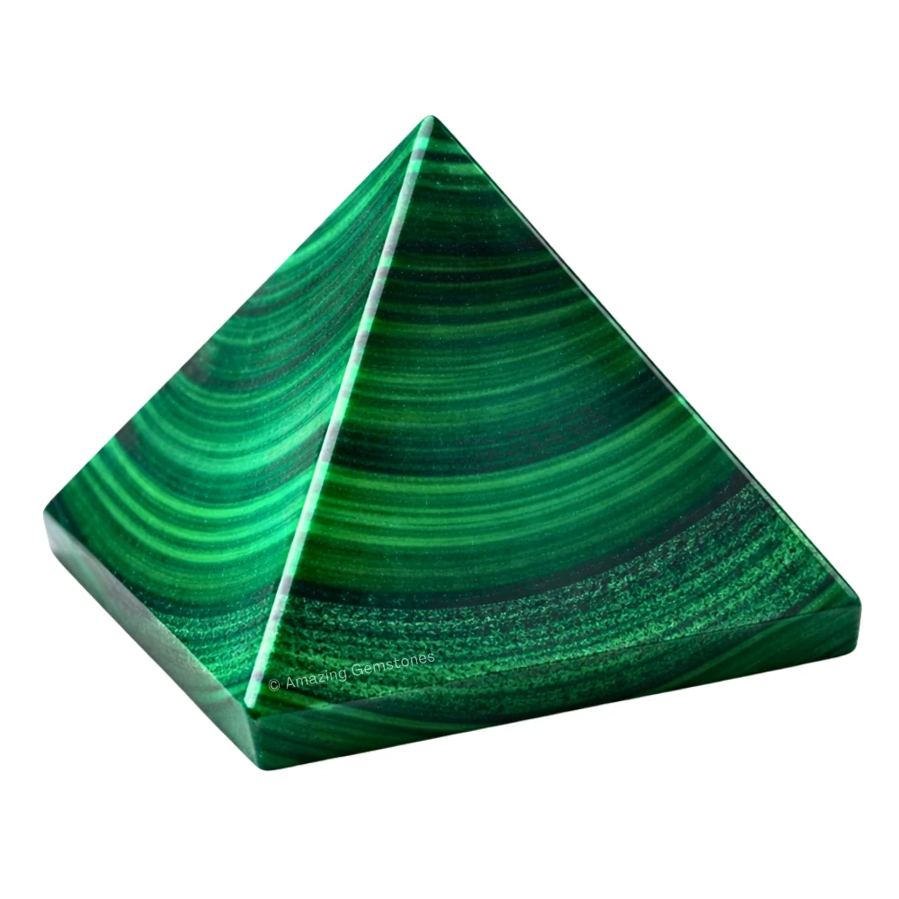 Malachite Pyramid (2 Inch)