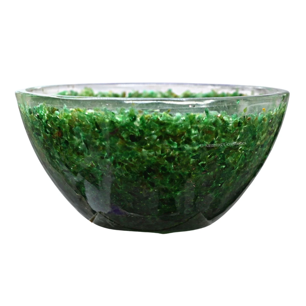 Green Aventurine Crystal Orgone Bowl (4 Inch)