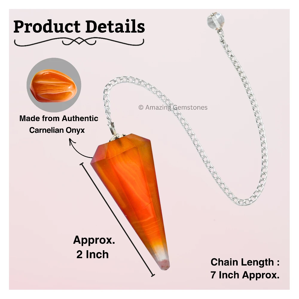 Red Onyx Pendulum