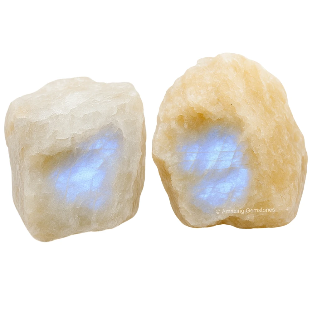 Moonstone Raw Crystals (2 Pieces)