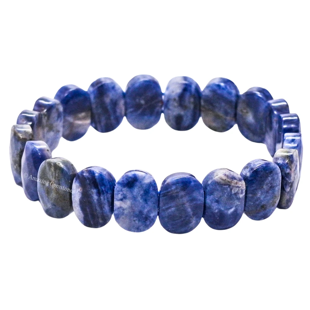 Sodalite Faceted Bracelet - Oval Stone