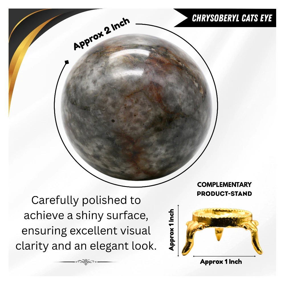 Chrysoberyl Cats Eye Sphere (2 Inch)