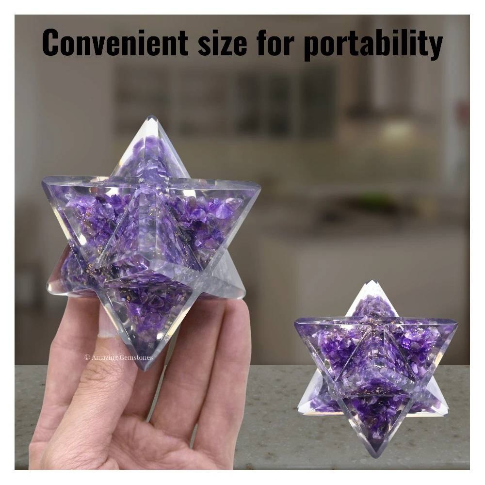 Amethyst Orgone Merkaba