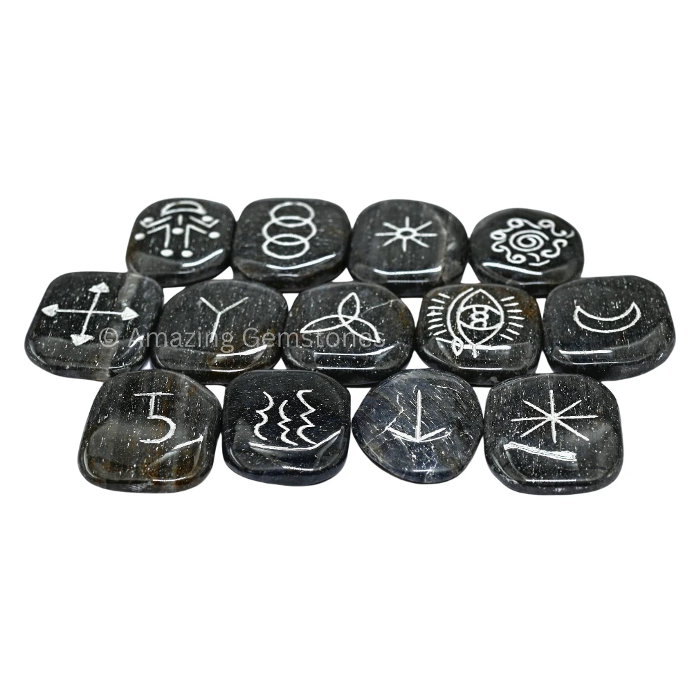 Blue Aventurine Witches Rune (Set of 13)