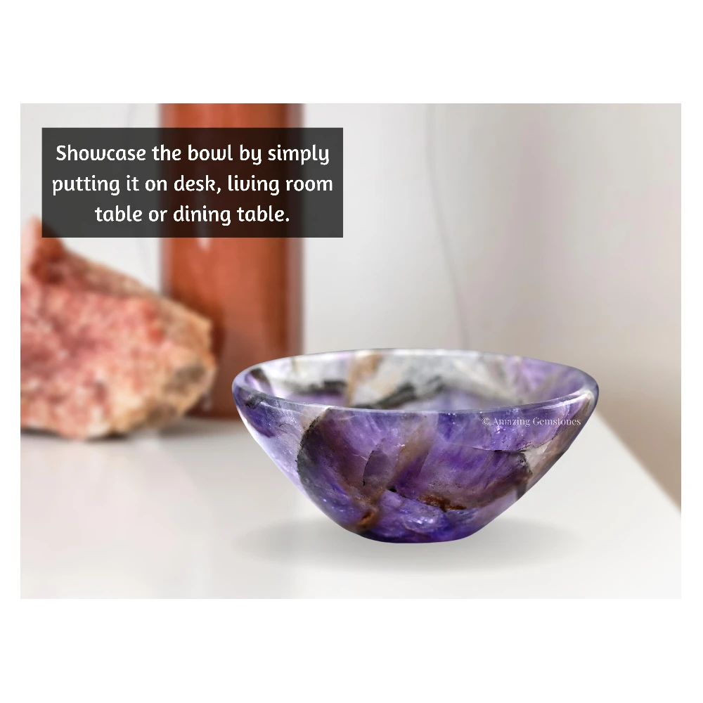 Amethyst Crystal Bowl - 2 Inch
