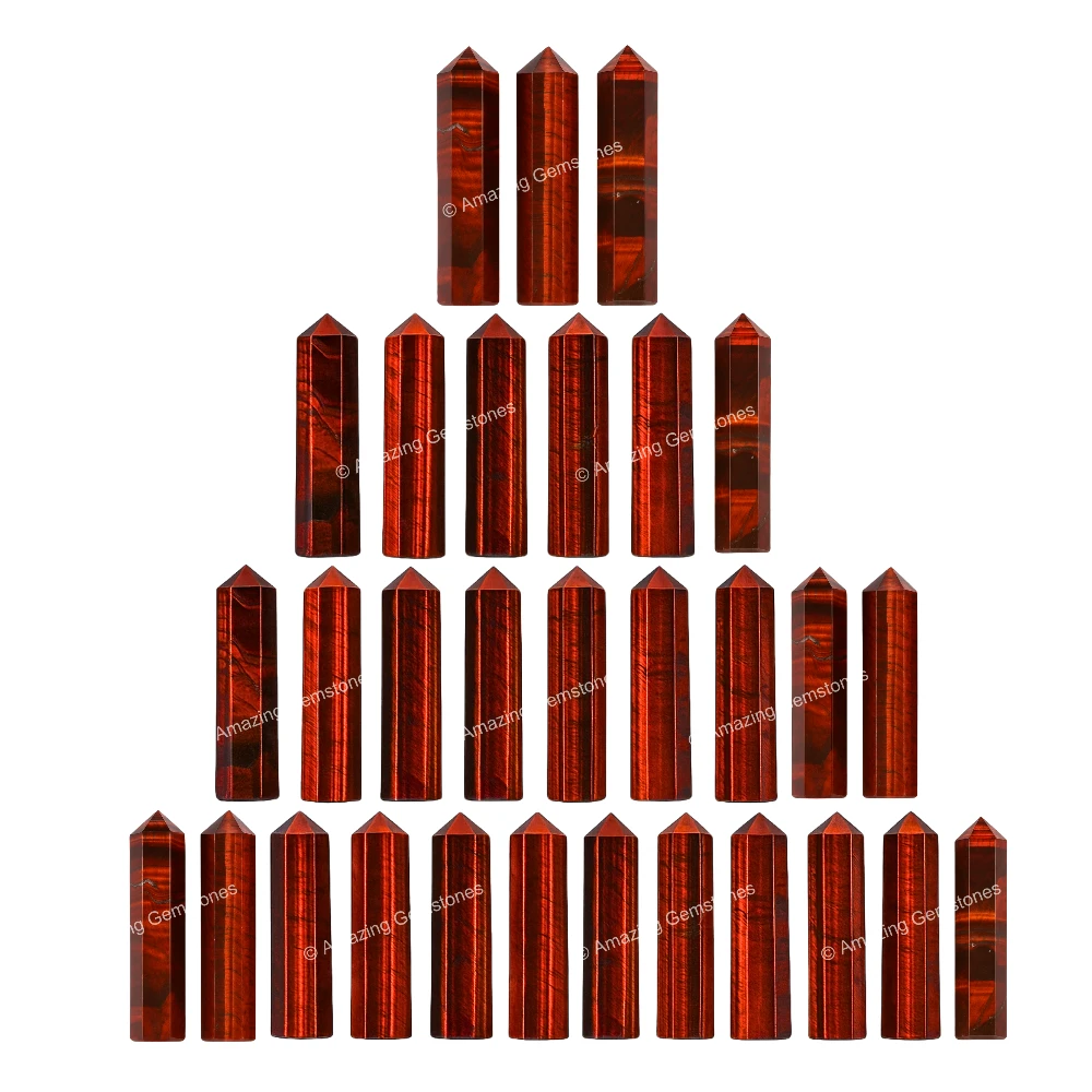 Red Tiger Eye Pencil Points (Set of 3)