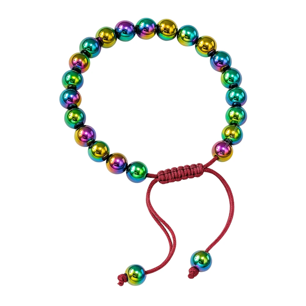 Rainbow Hematite Bracelet (Adjustable)
