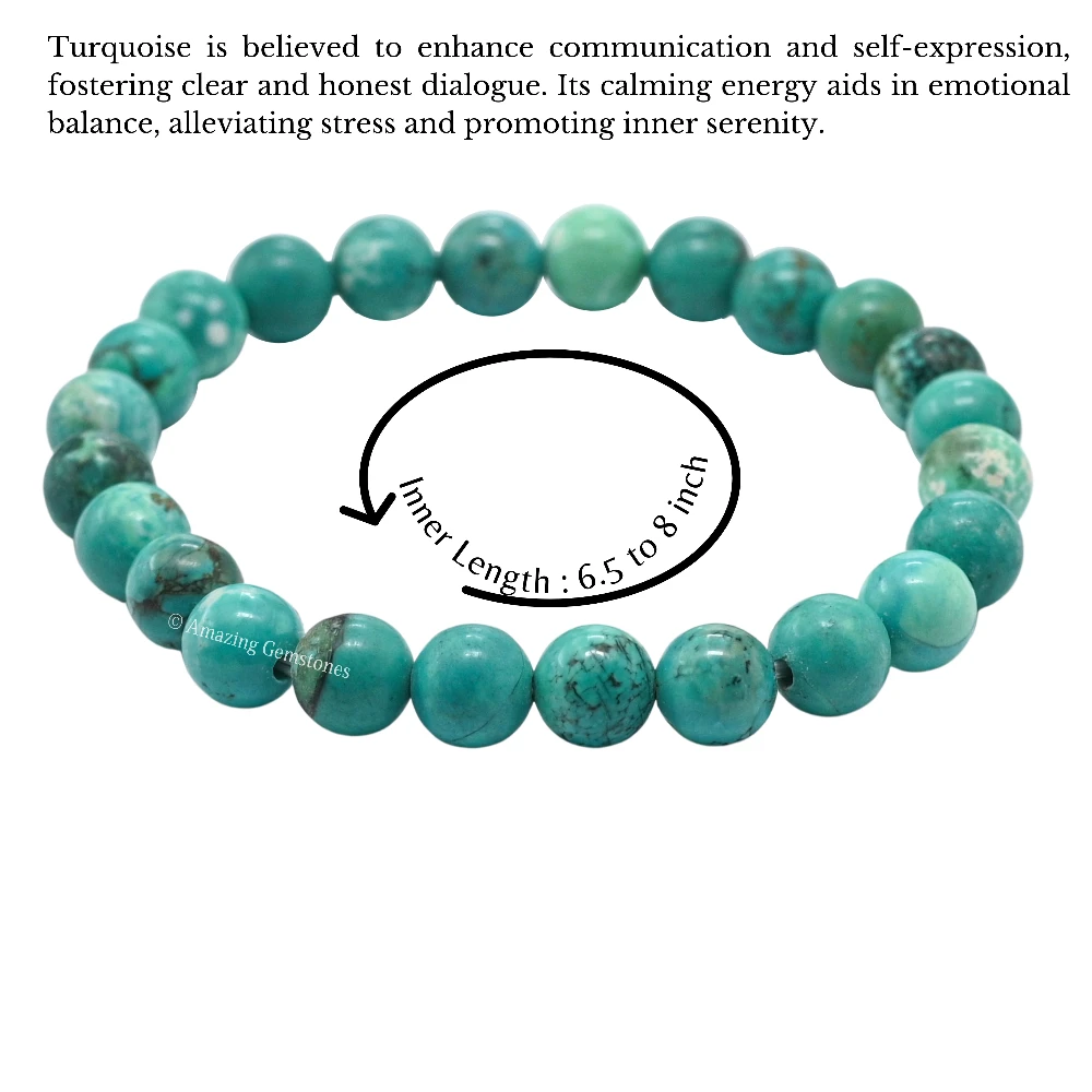 Stabilized Turquoise Bracelet (Strechable)