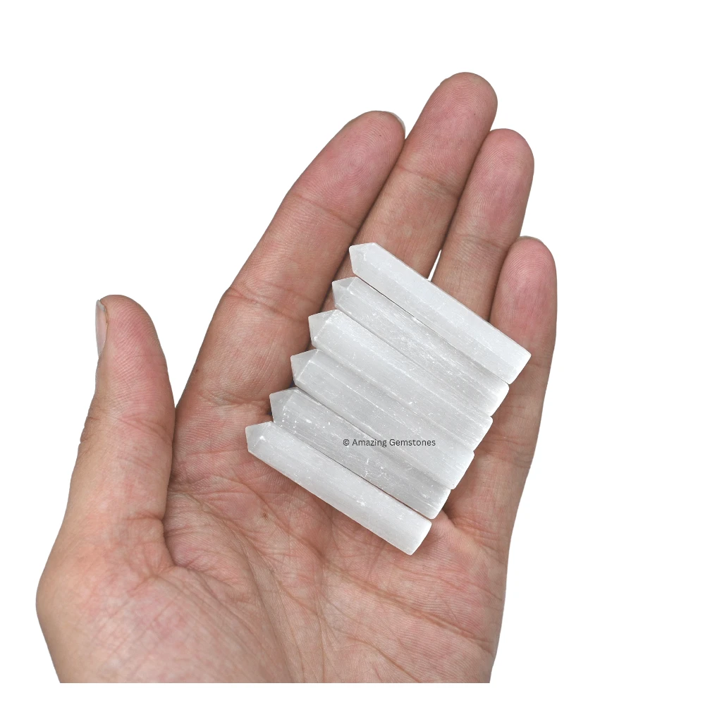 Selenite Pencil Points (Set of 50)