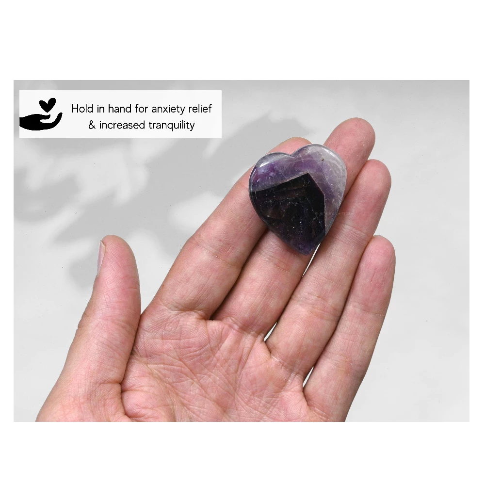Amethyst Heart (Pack of 2)