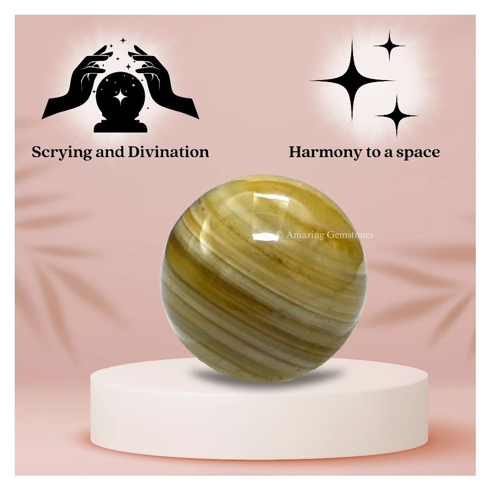 Lace Agate Sphere (1 Inch)