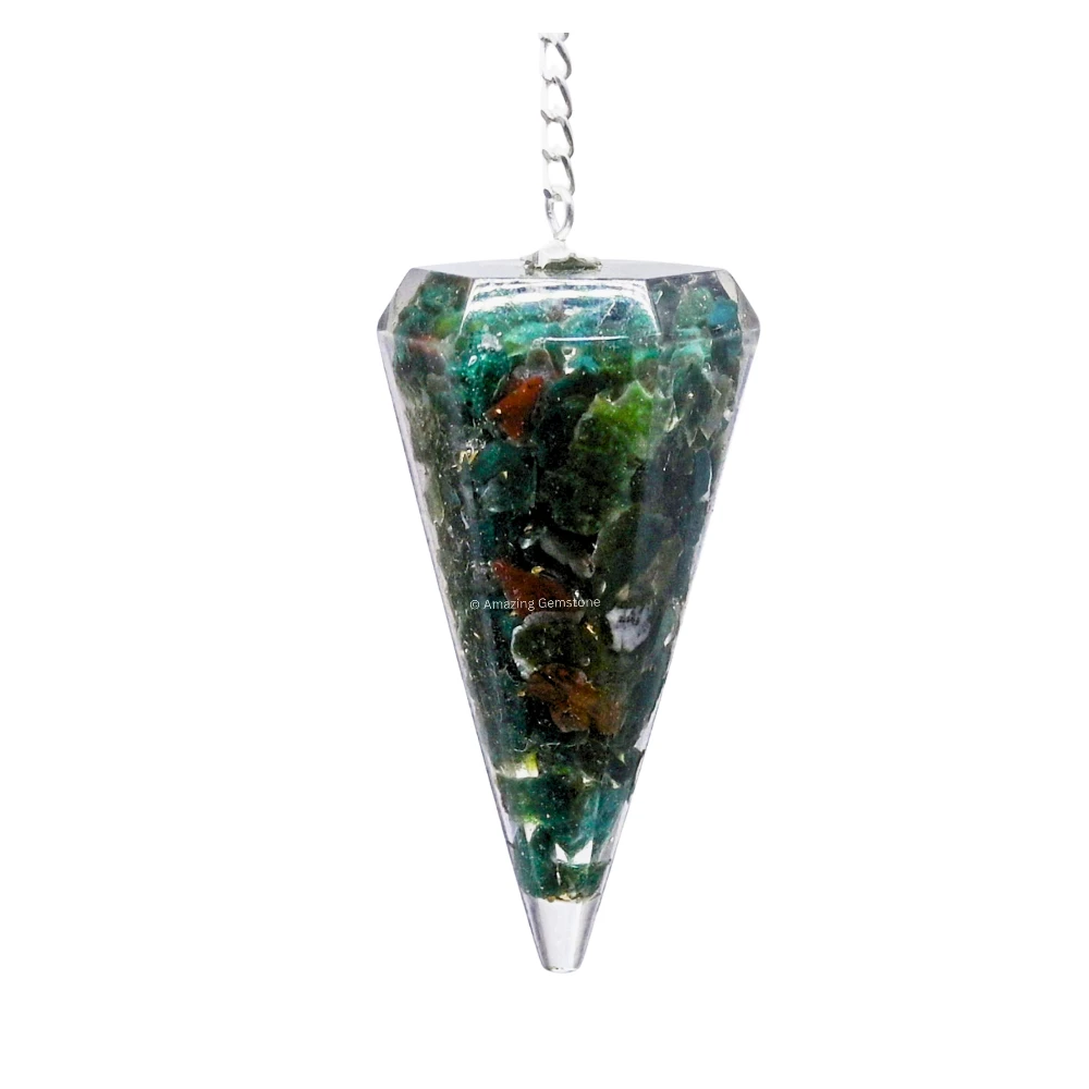 Bloodstone Orgone Pendulum