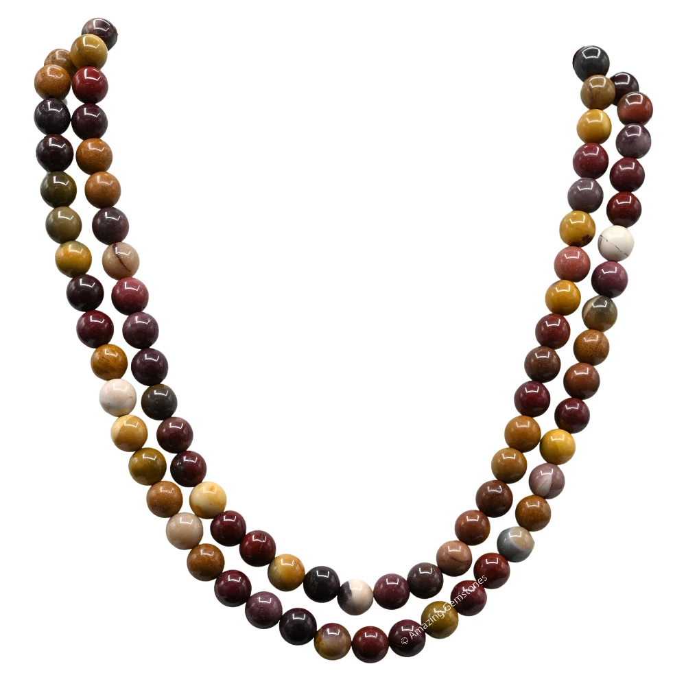 Mookaite Jasper Mala (Without Knot)