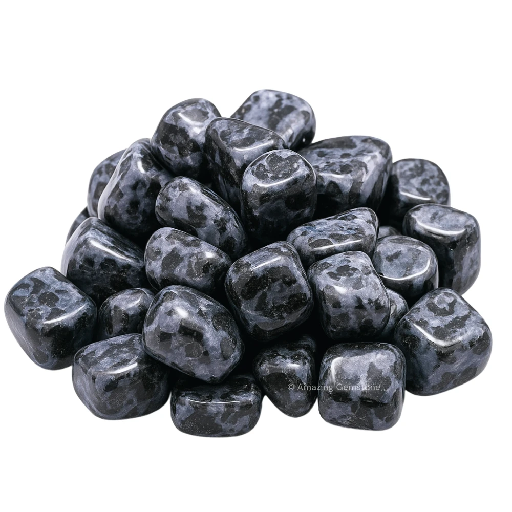 Tumbled Indigo Gabbro Stone Crystals (1000+ Carats)