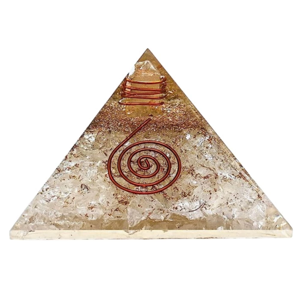 Clear Quartz Orgone Pyramid