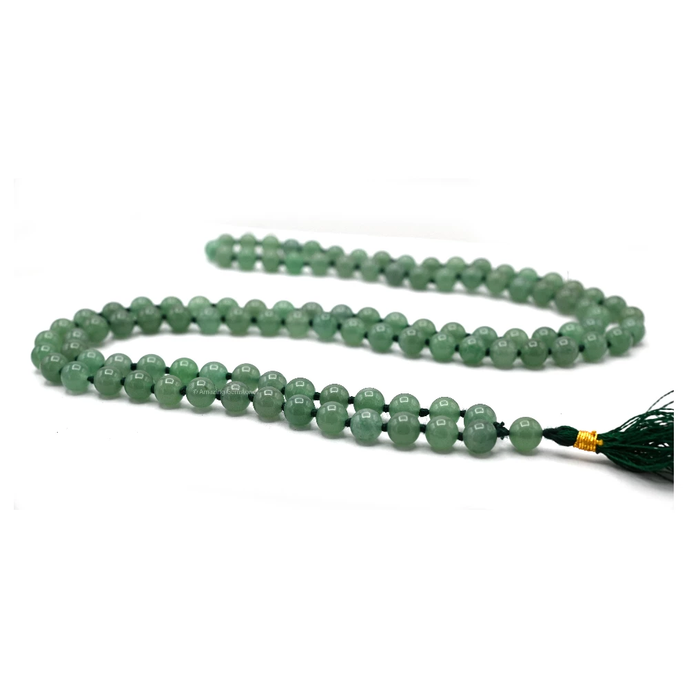 Green Aventurine Mala (Hand Knotted)