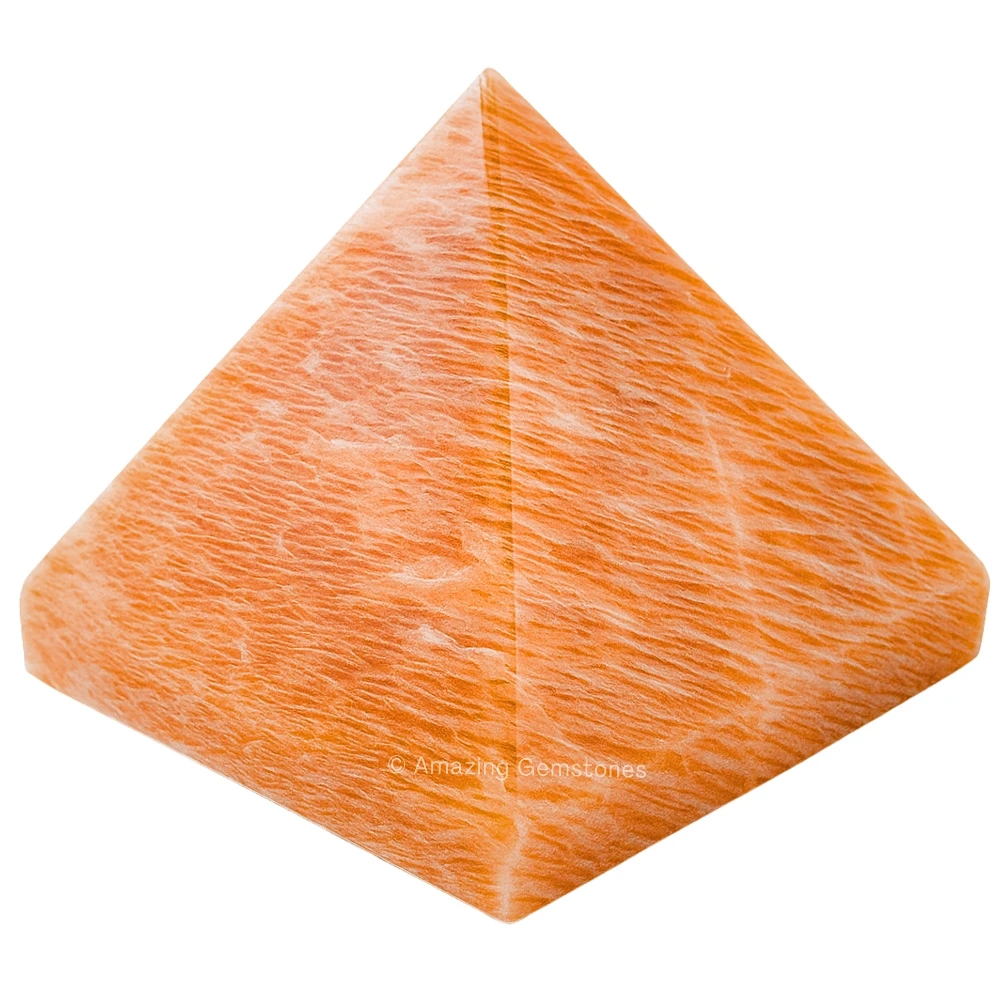 Peach Moonstone Pyramid (1.5 Inch)