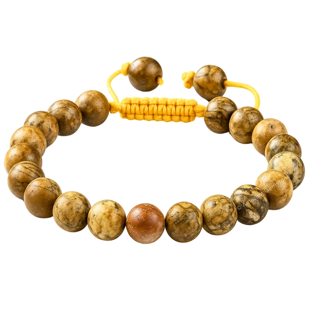 Picture Jasper Bracelet (Adjustable)
