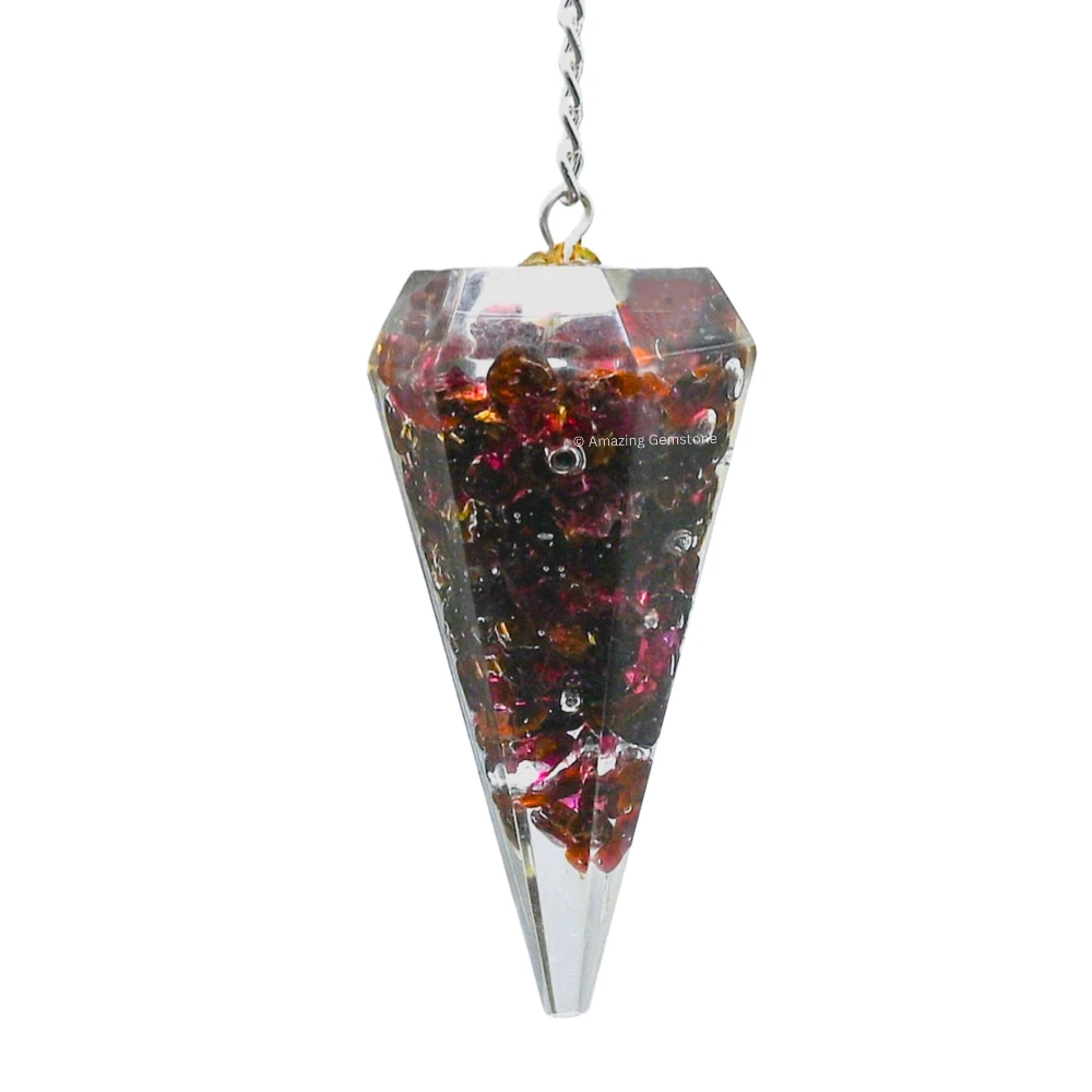 Garnet Orgone Pendulum